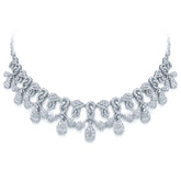 18.07ct 18k White Gold Diamond Necklace