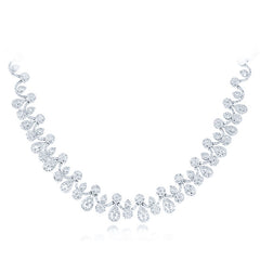 17.83ct 18k White Gold Diamond Necklace 17.83ct 18k White Gold Diamond Necklace