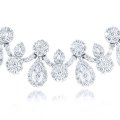 17.83ct 18k White Gold Diamond Necklace 17.83ct 18k White Gold Diamond Necklace