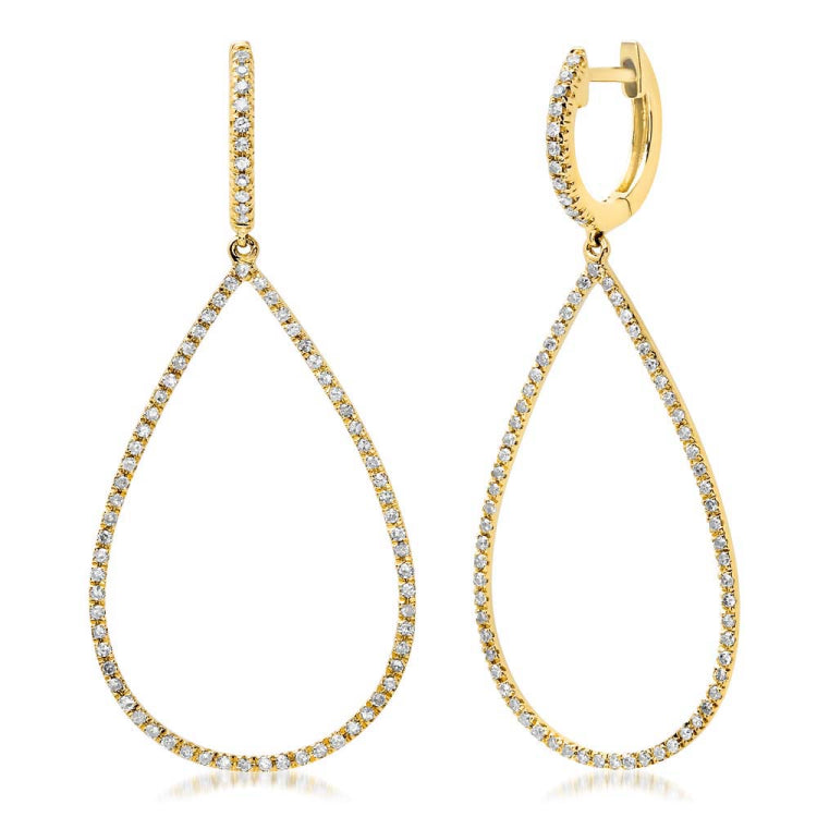 0.52ct 14k Yellow Gold Diamond Earring 0.52ct 14k Yellow Gold Diamond Earring