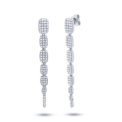 0.64ct 14k White Gold Diamond Serpentine Earring 0.64ct 14k White Gold Diamond Serpentine Earring