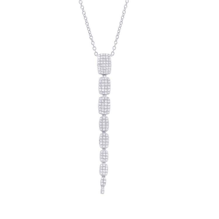 0.55ct 14k White Gold Diamond Serpentine Necklace 0.55ct 14k White Gold Diamond Serpentine Necklace