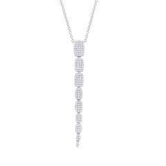0.55ct 14k White Gold Diamond Serpentine Necklace 0.55ct 14k White Gold Diamond Serpentine Necklace