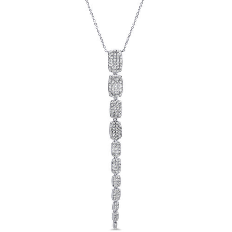 0.68ct 14k White Gold Diamond Serpentine Necklace 0.68ct 14k White Gold Diamond Serpentine Necklace