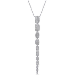 0.68ct 14k White Gold Diamond Serpentine Necklace 0.68ct 14k White Gold Diamond Serpentine Necklace