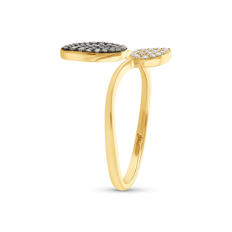 0.24ct 14k Yellow Gold White & Champagne Diamond Ring 0.24ct 14k Yellow Gold White & Champagne Diamond Ring