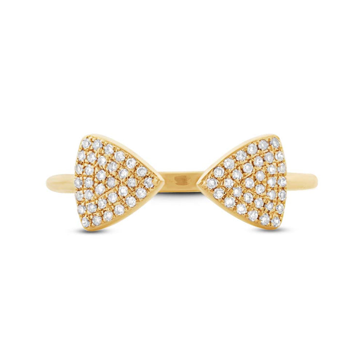 0.18ct 14k Yellow Gold Diamond Triangle Lady's Ring 0.18ct 14k Yellow Gold Diamond Triangle Lady's Ring