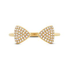 0.18ct 14k Yellow Gold Diamond Triangle Lady's Ring 0.18ct 14k Yellow Gold Diamond Triangle Lady's Ring