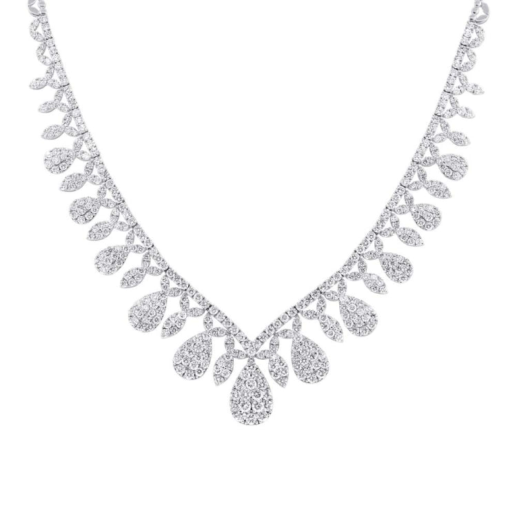 20.57ct 18k White Gold Diamond Necklace 20.57ct 18k White Gold Diamond Necklace