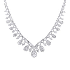 20.57ct 18k White Gold Diamond Necklace 20.57ct 18k White Gold Diamond Necklace