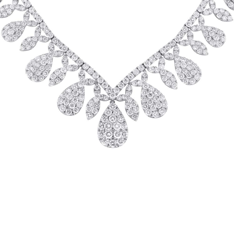 20.57ct 18k White Gold Diamond Necklace 20.57ct 18k White Gold Diamond Necklace