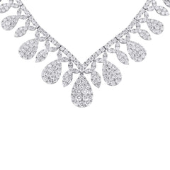 20.57ct 18k White Gold Diamond Necklace 20.57ct 18k White Gold Diamond Necklace