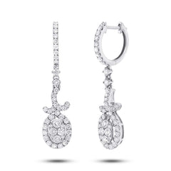 1.45ct 18k White Gold Diamond Earring 1.45ct 18k White Gold Diamond Earring