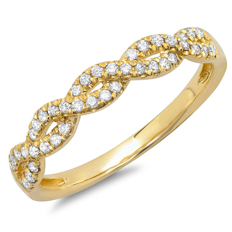 0.22ct 14k Yellow Gold Diamond Lady's Ring Size 8.5 0.22ct 14k Yellow Gold Diamond Lady's Ring Size 8.5
