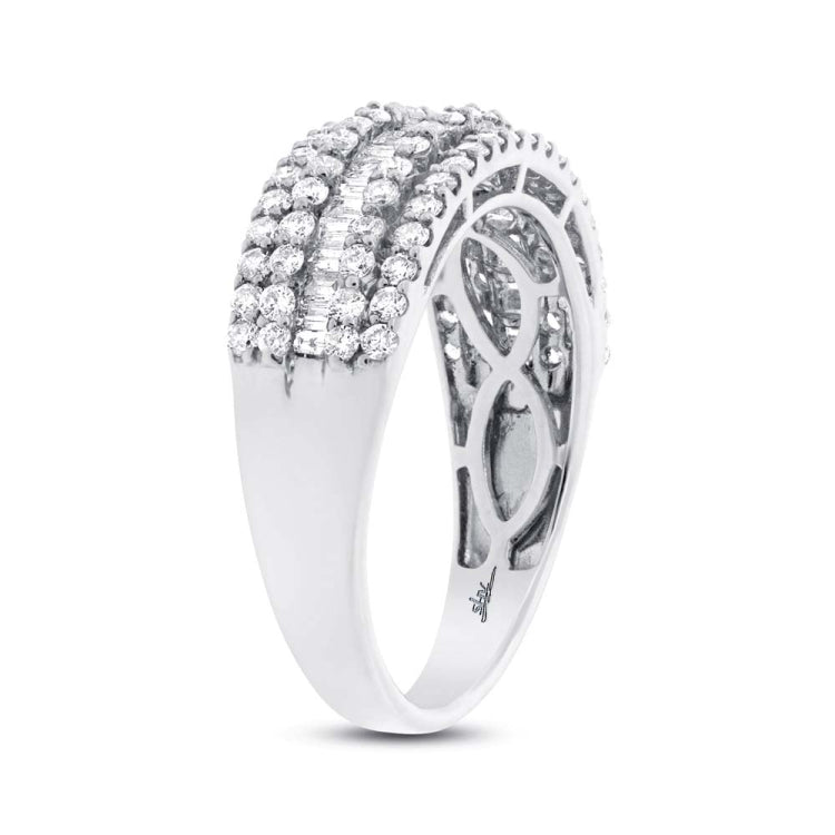 1.22ct 18k White Gold Diamond Baguette Lady's Band 1.22ct 18k White Gold Diamond Baguette Lady's Band