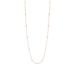 0.54ct 14k Rose Gold 20" Diamonds By The Yard Chain 0.54ct 14k Rose Gold 20" Diamonds By The Yard Chain