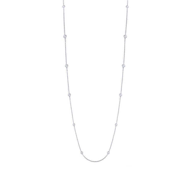 0.54ct 14k White Gold 20" Diamonds By The Yard Chain 0.54ct 14k White Gold 20" Diamonds By The Yard Chain