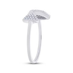 0.21ct 14k White Gold Diamond Triangle Lady's Ring 0.21ct 14k White Gold Diamond Triangle Lady's Ring