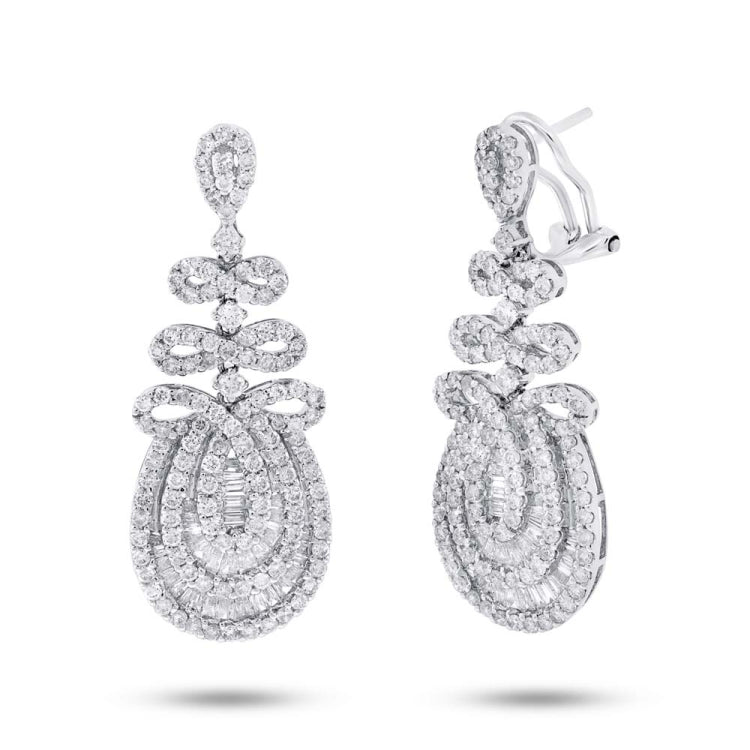 3.82ct 18k White Gold Diamond Earring 3.82ct 18k White Gold Diamond Earring