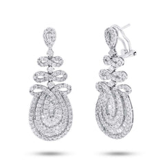 3.82ct 18k White Gold Diamond Earring 3.82ct 18k White Gold Diamond Earring