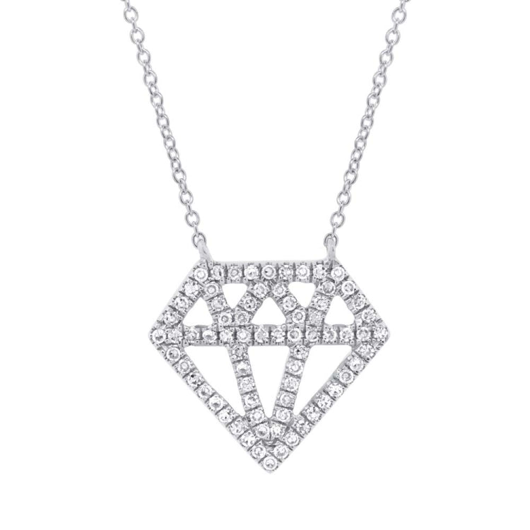 0.15ct 14k White Gold Diamond Pendant 0.15ct 14k White Gold Diamond Pendant