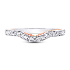 0.21ct 14k Two-tone Rose Gold Diamond Shadow Band 0.21ct 14k Two-tone Rose Gold Diamond Shadow Band