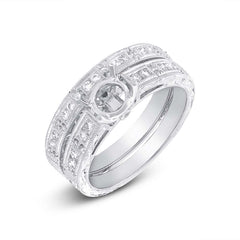 0.40ct 18k White Gold Diamond Semi-mount Ring 2-pc 0.40ct 18k White Gold Diamond Semi-mount Ring 2-pc