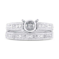 0.40ct 18k White Gold Diamond Semi-mount Ring 2-pc 0.40ct 18k White Gold Diamond Semi-mount Ring 2-pc