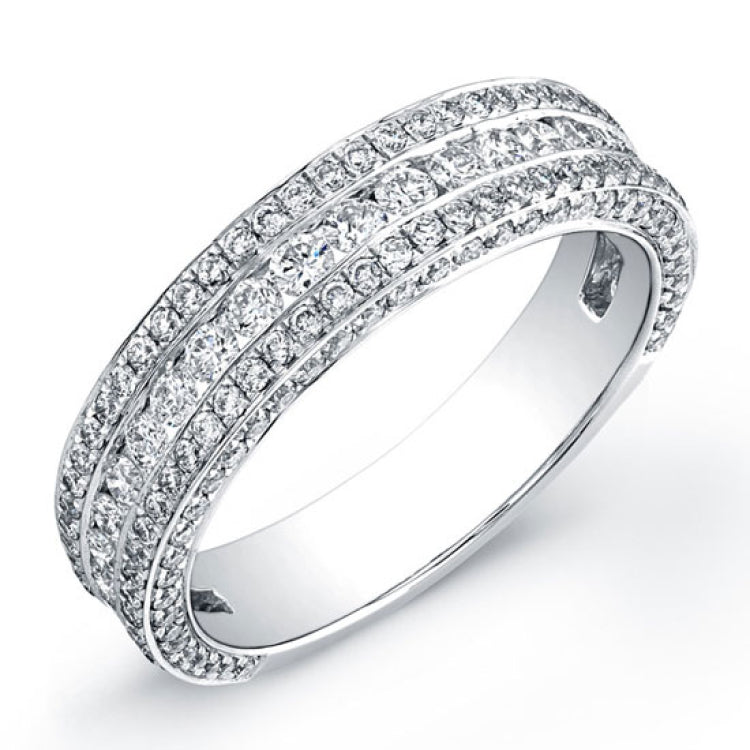 1.30ct 18k White Gold Diamond Lady's Band Size 5 1.30ct 18k White Gold Diamond Lady's Band Size 5