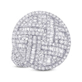 4.06ct 18k White Gold Diamond Lady's Ring