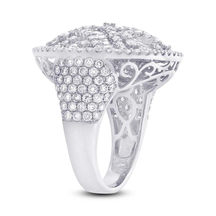 4.06ct 18k White Gold Diamond Lady's Ring 4.06ct 18k White Gold Diamond Lady's Ring