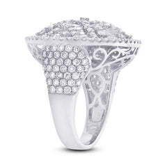 4.06ct 18k White Gold Diamond Lady's Ring 4.06ct 18k White Gold Diamond Lady's Ring