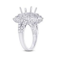 2.31ct 18k White Gold Diamond Semi-mount Ring 2.31ct 18k White Gold Diamond Semi-mount Ring