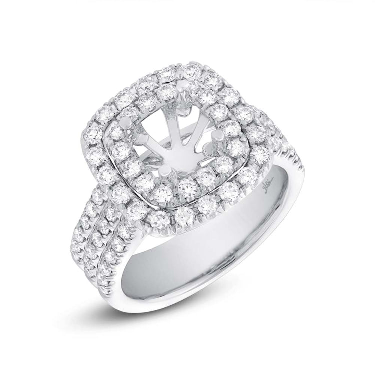 1.00ct 18k White Gold Diamond Semi-mount Ring Size 4 1.00ct 18k White Gold Diamond Semi-mount Ring Size 4