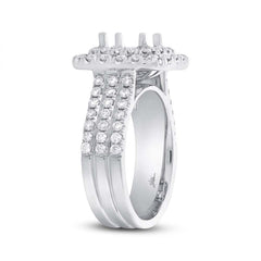1.00ct 18k White Gold Diamond Semi-mount Ring Size 4 1.00ct 18k White Gold Diamond Semi-mount Ring Size 4