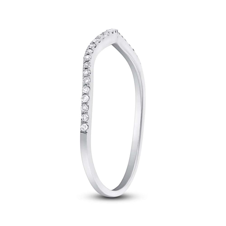 0.12ct 14k White Gold Diamond Lady's Band 0.12ct 14k White Gold Diamond Lady's Band