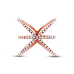 0.51ct 14k Rose Gold Diamond Lady's Ring Size 8 0.51ct 14k Rose Gold Diamond Lady's Ring Size 8