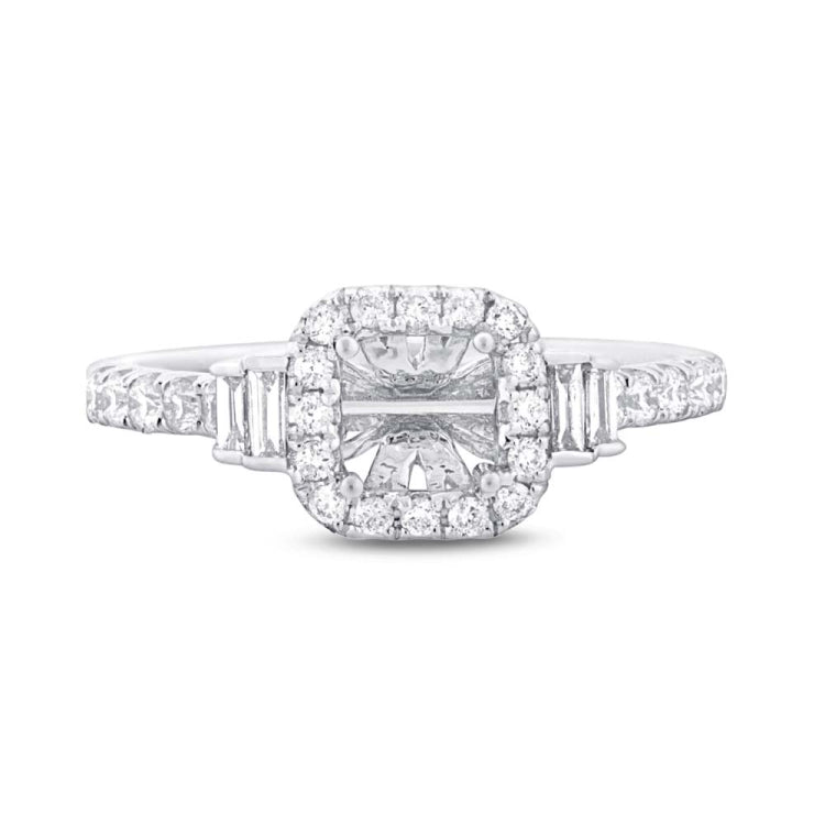 0.51ct 14k White Gold Diamond Semi-mount Ring 0.51ct 14k White Gold Diamond Semi-mount Ring