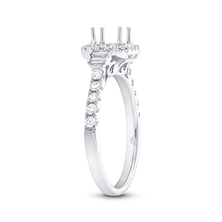0.51ct 14k White Gold Diamond Semi-mount Ring 0.51ct 14k White Gold Diamond Semi-mount Ring