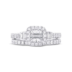 0.85ct 14k White Gold Diamond Semi-mount Ring 0.85ct 14k White Gold Diamond Semi-mount Ring