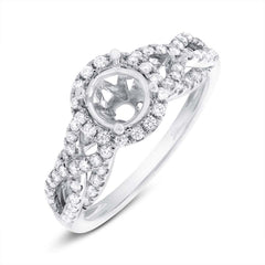 0.55ct 14k White Gold Diamond Semi-mount Ring 0.55ct 14k White Gold Diamond Semi-mount Ring