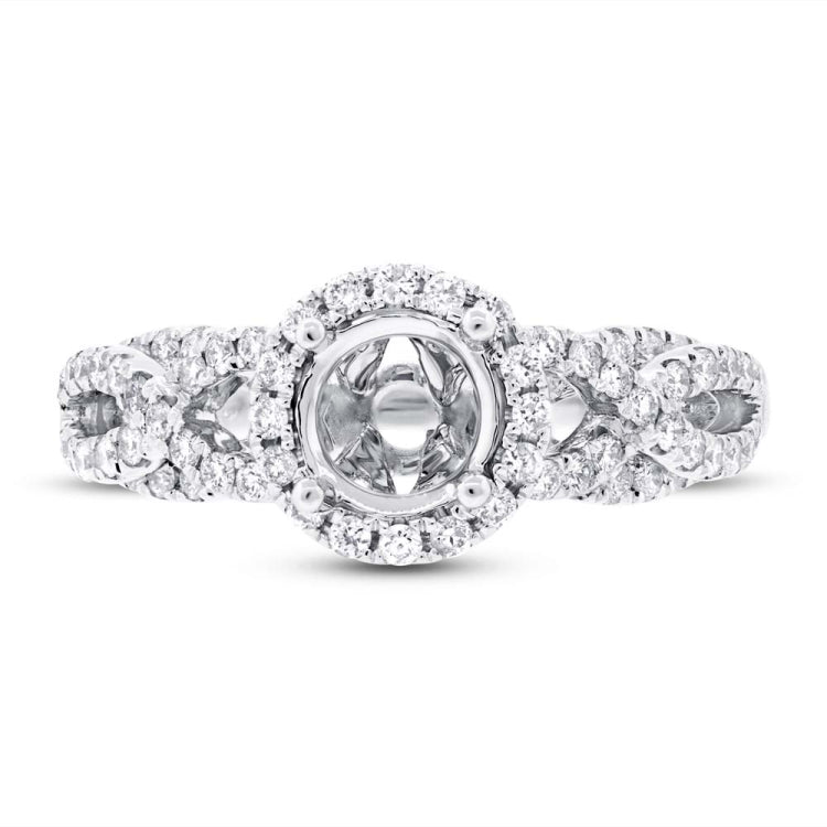 0.55ct 14k White Gold Diamond Semi-mount Ring 0.55ct 14k White Gold Diamond Semi-mount Ring