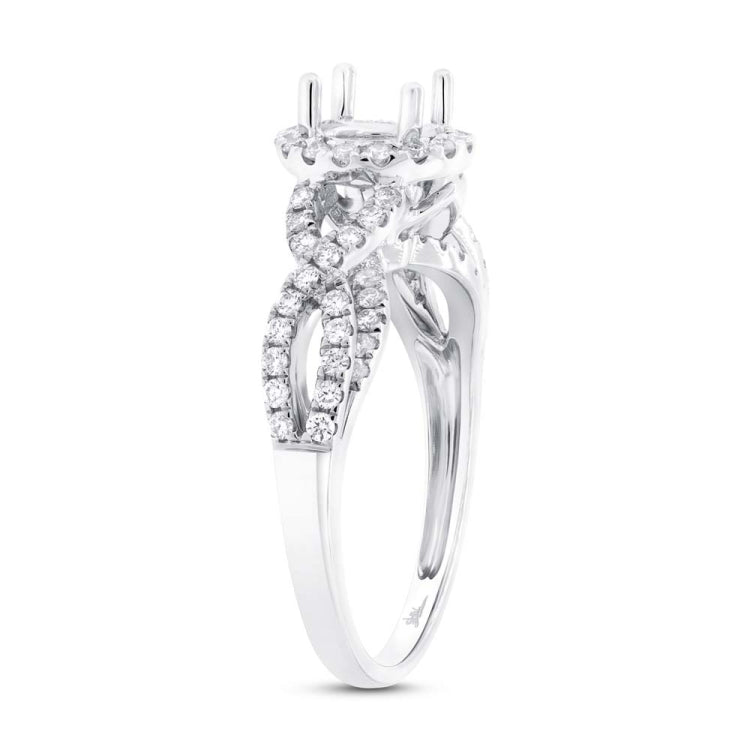 0.55ct 14k White Gold Diamond Semi-mount Ring 0.55ct 14k White Gold Diamond Semi-mount Ring