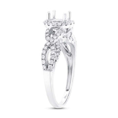 0.55ct 14k White Gold Diamond Semi-mount Ring 0.55ct 14k White Gold Diamond Semi-mount Ring