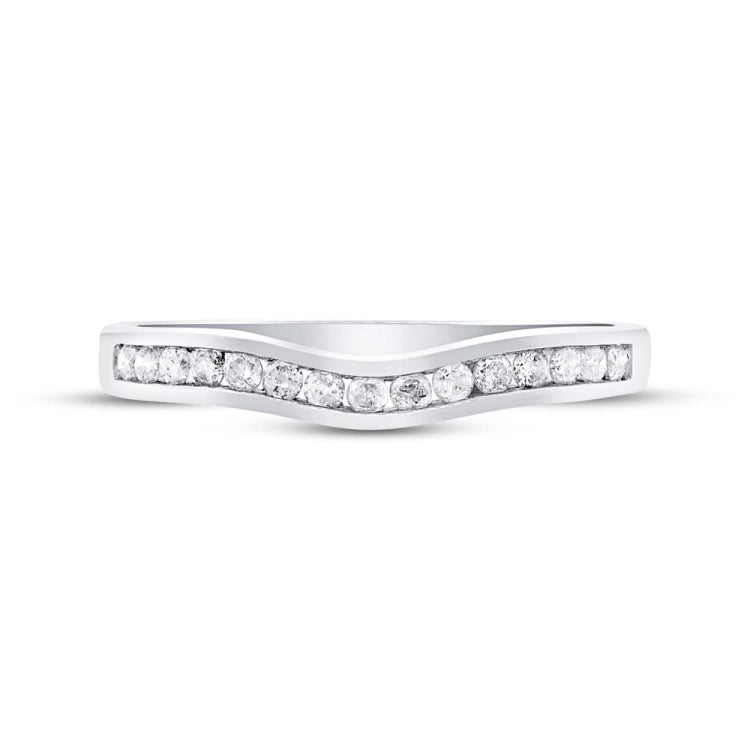 0.25ct 14k White Gold Diamond Shadow Band 0.25ct 14k White Gold Diamond Shadow Band