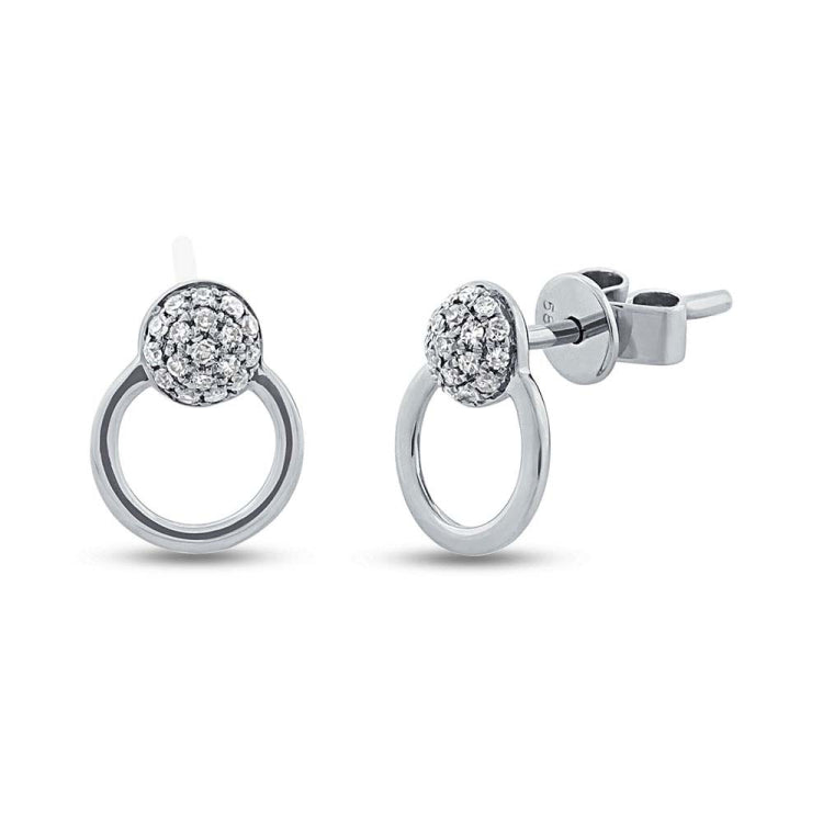 0.11ct 14k White Gold Diamond Earring 0.11ct 14k White Gold Diamond Earring