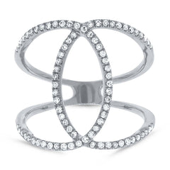 0.40ct 14k White Gold Diamond Lady's Ring Size 4 0.40ct 14k White Gold Diamond Lady's Ring Size 4