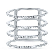 0.37ct 14k White Gold Diamond Lady's Ring Size 6 0.37ct 14k White Gold Diamond Lady's Ring Size 6