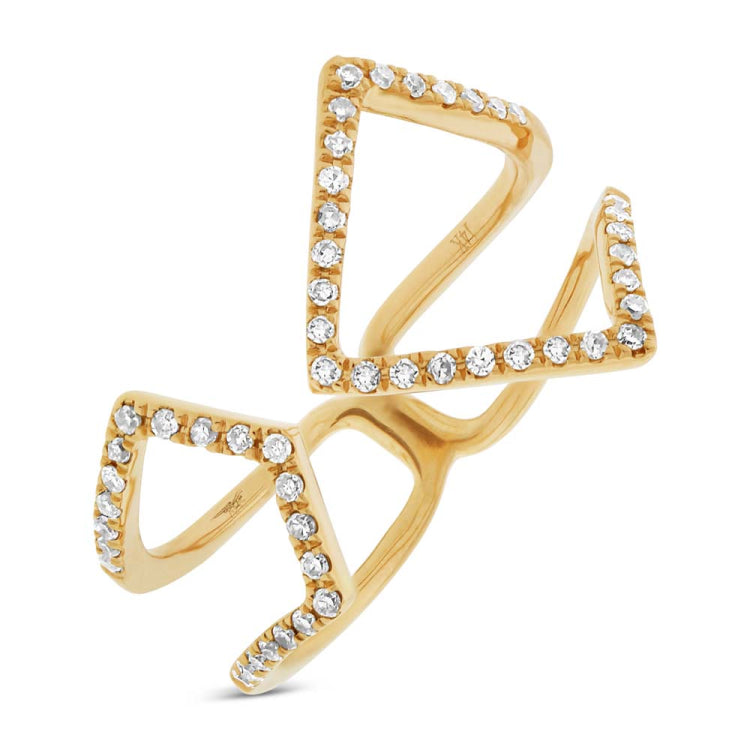 0.24ct 14k Yellow Gold Diamond Lady's Ring Size 8 0.24ct 14k Yellow Gold Diamond Lady's Ring Size 8