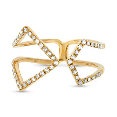 0.24ct 14k Yellow Gold Diamond Lady's Ring Size 8 0.24ct 14k Yellow Gold Diamond Lady's Ring Size 8